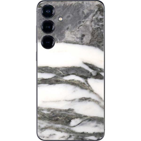 Grey Marbling Galaxy S25 Skin